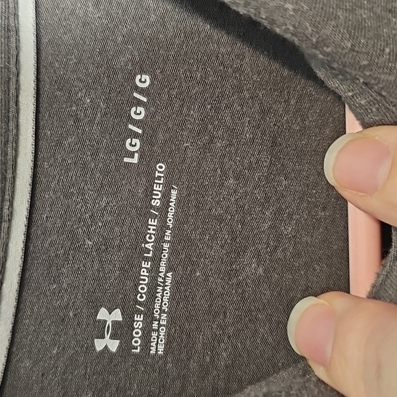 Mens Charcoal Gray Polo Shirt for Men Large - Picture 2 of 3